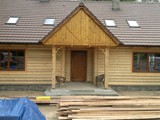 Drzwi drewniane dębowe. Realizacja w Przełazach. Zdjęcie nr: 1