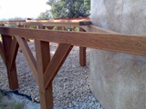 Barierki drewniane i taras drewniany. Realizacja w Cigacicach. Zdjęcie nr: 97