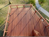 Barierki drewniane i taras drewniany. Realizacja w Cigacicach. Zdjęcie nr: 16