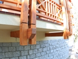 Barierki drewniane. Realizacja w apartamentowcu pod Szrenicą. Zdjęcie nr: 27