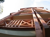 Barierki drewniane. Realizacja w apartamentowcu pod Szrenicą. Zdjęcie nr: 28