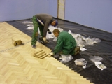 Podłogi drewniane w sali gimnastycznej Novita. Realizacja w Zielonej Górze. Zdjęcie nr: 6