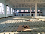Realizacja parkietów w sali gimnastycznej w Winnicy na Ukrainie. Zdjęcie nr: 31