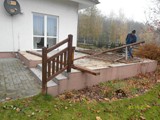 Rozbiórka starego tarasu z betonu i płytek. Realizacja koło Zielonej Góry. Zdjęcie nr: 84
