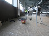 Podłogi drewniane w nowej hali firmy Hearing. Realizacja w Piotrkowie Trybunalskim. Zdjęcie nr: 113