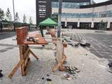Ławki drewniane w Centrum Handlowym Posnania w Poznaniu. Zdjęcie nr: 299