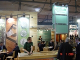 Realizacja podłogi drewnianej na Targach DOMOTEX 2006 na stoisku firmy Barlinek S.A. Zdjęcie nr: 7
