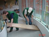 Schody drewniane w Centrum Sztuki Współczesnej - Znaki Czasu. Realizacja w Toruniu. Zdjęcie nr: 73