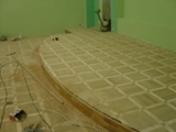 Realizacja podłogi drewnianej w klubie garnizonowym w Jednostce Wojskowej w Świętoszowie. Zdjęcie nr: 9