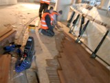 Realizacja parkietów w Cuprum Arena w Lubinie. Zdjęcie nr: 148