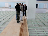 Realizacja parkietów w sali gimnastycznej w Winnicy na Ukrainie. Zdjęcie nr: 30