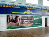 Realizacja parkietów w sali gimnastycznej w Winnicy na Ukrainie. Zdjęcie nr: 2