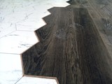 Podłoga drewniana - Dąb wędzony - heksagon. Realizacja w Zielonej Górze. Zdjęcie nr: 31