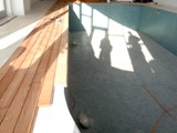 Parkiet drewniany wokół basenu. Realizacja podłogi drewnianej Województwie lubuskim. Zdjęcie nr: 74