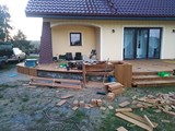 Taras drewniany, balkon i przepierzenia. Realizacja w Starym Kurowie. Zdjęcie nr: 27