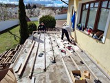 Taras drewniany z modrzewia syberyjskiego. Realizacja w Zielonej Górze. Zdjęcie nr: 2